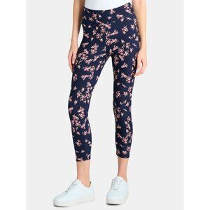 Time and Tru Women's Flower Print  Capri Leggings Plus Size XXL (20) NWT